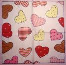 170 Heart / Hearts - 4-ply - ppd - The Image Bank - Handkerchief